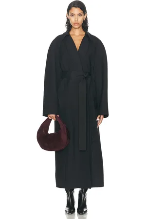 Khaite Roth Coat in Black - Black. Size 2 (also in ).