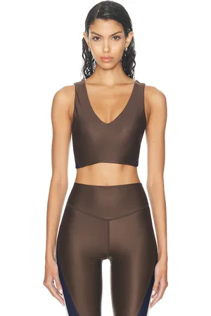The Upside Icon Isaac Sports Bra in Multi - Brown. Size L (also in S).