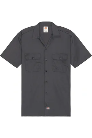 Dickies Original Twill Short Sleeve Work Shirt in Charcoal - Grey. Size S (also in ).