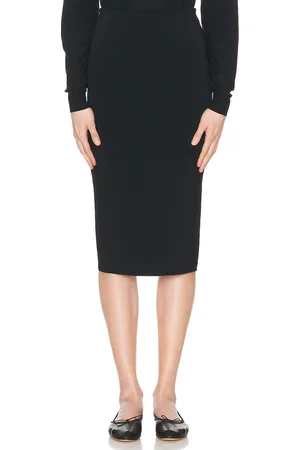 The Row Hodette Skirt in Black - Black. Size L (also in M, XS).