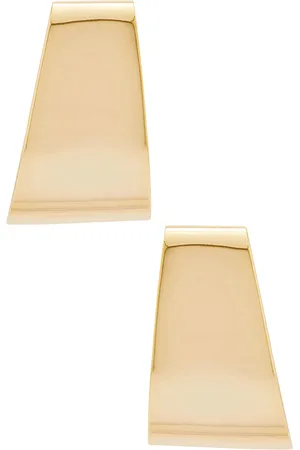 mega Graduate Earrings in 14k Gold Plated - Metallic Gold. Size all.