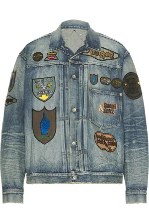 SACAI Gonz Denim Jacket in L Blue - Denim-Medium. Size 2 (also in 4).