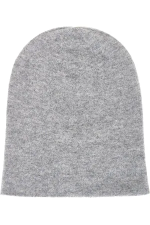 Saint Laurent Logo Beanie in Graphite - Grey. Size S (also in ).