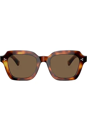 Oliver Peoples Kienna Sunglasses in Dark Mahogany & Brown - Brown. Size all.