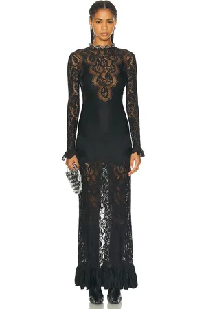 Paco rabanne Robe Long Dress in Black - Black. Size 38 (also in ).