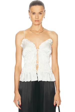 TOVE Keonie Top in White - White. Size 38 (also in ).