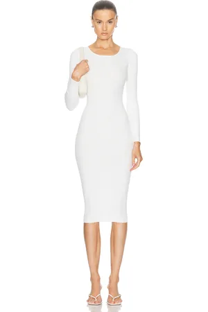 LPA Auburn Sweater Dress in Ivory - Ivory. Size M (also in XL, XS).