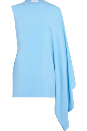 Alaïa Mini Kaftan Dress in Ciel - Blue. Size 40 (also in ).