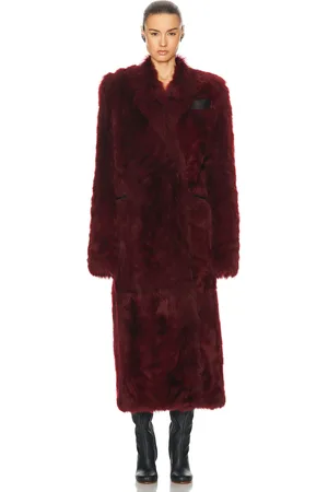 Khaite Lolo Coat in Oxblood - Red. Size 2 (also in 4).