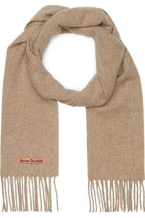 Acne Studios Solid Scarf in Oatmeal Melange - Beige. Size all.