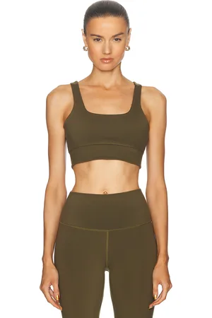 Varley Freesoft Cori Sports Bra in Dark Olive - Olive. Size M (also in XS).