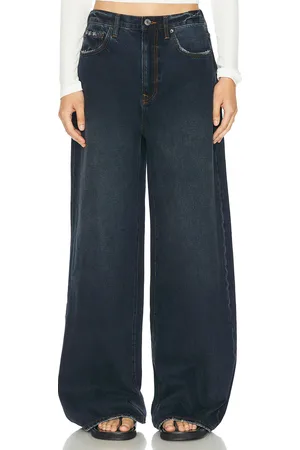 GRLFRND Rowan Oversized Baggy in Goleta - Denim-Dark. Size 23 (also in 24, 25, 26, 27, 28, 29, 31, 32).