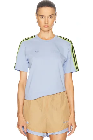 adidas Set in Tee in Blue - Baby Blue. Size L (also in XL/1X).