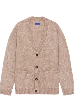 Saturdays NYC Michael Shaggy Wool Cardigan in Pumice - Brown. Size L (also in S).
