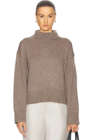 NILI LOTAN Tabitha Sweater in Peat Melange - Neutral. Size M (also in XS).