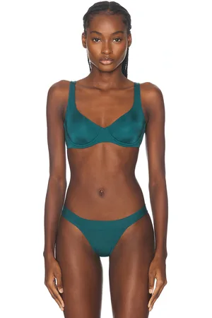 CUUP Micro Scoop Bra in Mediterranea - Teal. Size 32C (also in ).