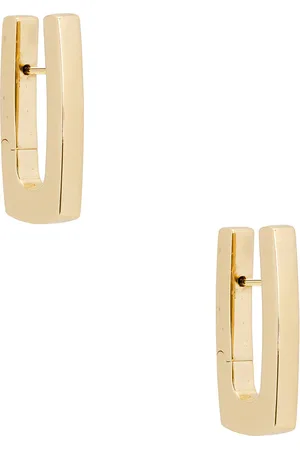 Bottega Veneta Hoop Earrings in Yellow Gold - Metallic Gold. Size all.