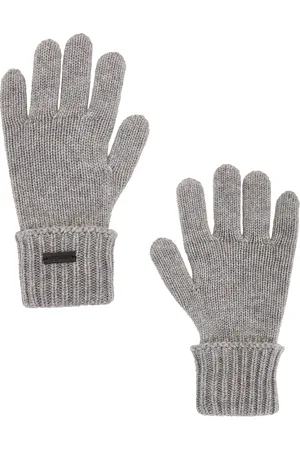 Saint Laurent Cashmere Gloves in Lead - Grey. Size M (also in ).