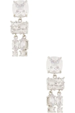 Paco rabanne Crystal Earrings in Silver & Crystal - Metallic Silver. Size all.