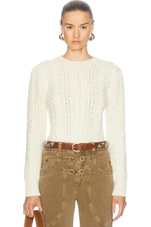 Isabel Marant Otilia Sweater in Ecru - Cream. Size 34 (also in 36, 38, 40, 42).