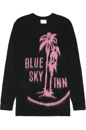 BLUE SKY INN Mohair Sweater With Palms in Black - Black. Size M (also in ).