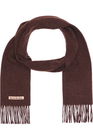 Acne Studios Canada Skinny Scarf in Brown Melange - Brown. Size all.