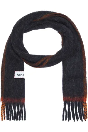 Acne Studios Vally Solid Scarf in Black - Black. Size all.
