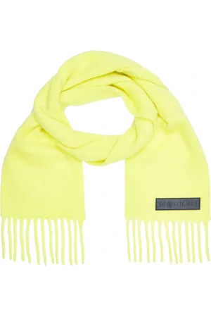Alexander McQueen Solid Mohair Scarf in Acid Yellow - Yellow. Size all.