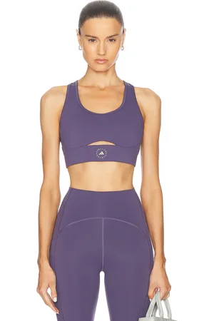 adidas Truestrength Yoga Sports Bra in Trace Purple - Purple. Size L (also in XS).