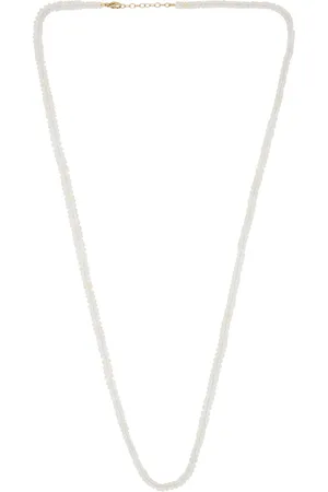 JIA JIA Mini Ethiopian Opal Necklace in White - White. Size all.