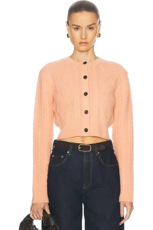 Burberry Long Sleeve Cardigan in Pink - Peach. Size L (also in ).
