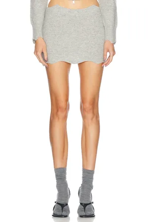 AYA MUSE Janus Skirt in Heather Gray - Grey. Size L (also in M, S, XS).