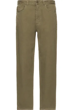 Barbour Washed Stretch Twill Regular Fit Trouser in Olive - Olive. Size 36 (also in ).