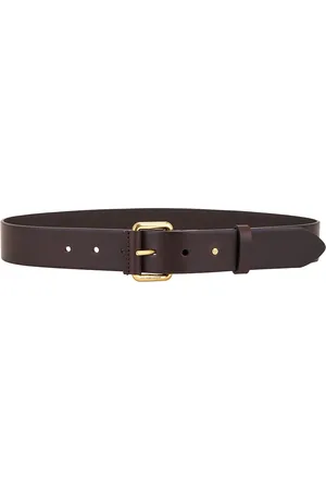 Saint Laurent Boucle Motorcycle Belt in Brown Oak - Brown. Size 65 (also in 70, 75, 80, 85, 90).