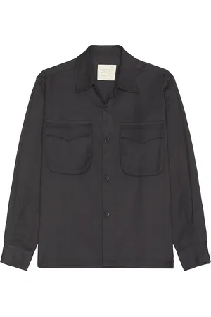 Kardo Bhola Shirt in Charcoal - Charcoal. Size L (also in S).