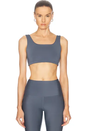 YEAR OF OURS Recycled Scoop Sports Bra in Steel Grey - Grey. Size S (also in ).
