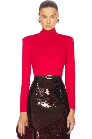 Ila Via Turtle Neck Top in Red - Red. Size 36 (also in 38).