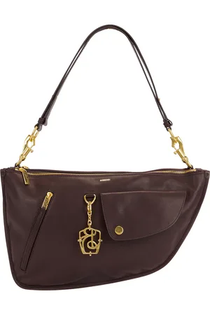 Burberry Medium Shield Twin Bag in Berry - Wine. Size all.