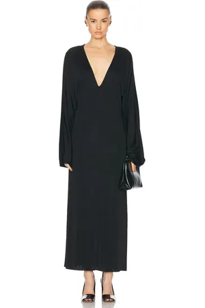 Khaite Minter Dress in Black - Black. Size L (also in S, XS).