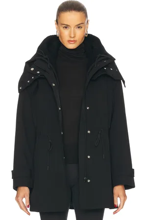 Proenza Schouler Wilder Coat in Black - Black. Size 6 (also in ).