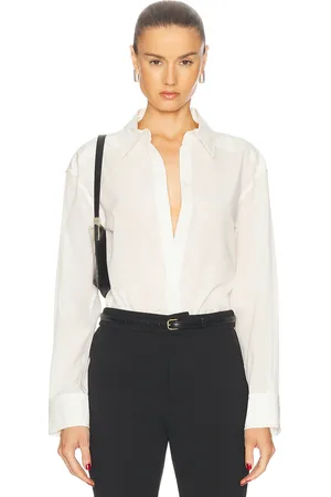Proenza Schouler Demi Blouse in Bone - White. Size 2 (also in 6).
