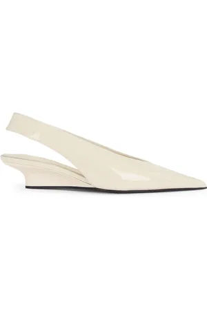 Totême Wedge Heel Slingback in Bleached Sand - Cream. Size 41 (also in ).