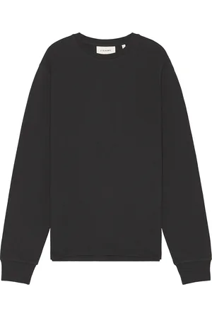 Frame Duo Fold Crew in Dark Grey - Charcoal. Size S (also in XL/1X).