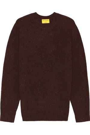 Guest In Residence Allday Recycled Cashmere Crew Neck Sweater in Plum - Wine. Size XL/1X (also in ).