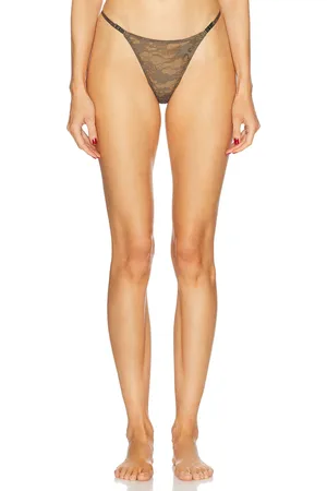 Diesel X SAVAGE FENTY by RIHANNA String Thong in Brown - Olive. Size L (also in M, XS).