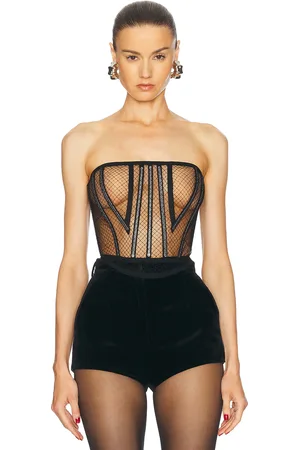 Dolce & Gabbana Bustier Top in Nero - Black. Size 36 (also in 40).