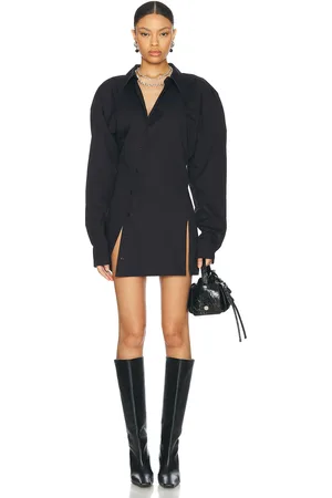 Jade Cropper Mini Shirt Dress in Dark Navy - Navy. Size 34 (also in 36).