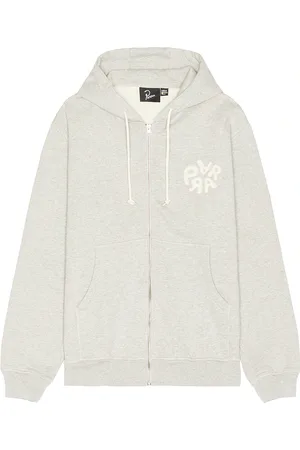 By Parra 1976 Logo Zip Hooded Sweatshirt in Heather Grey - Grey. Size XL/1X (also in ).