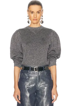 Isabel Marant Kelaya Sweatshirt in Silver - Metallic Silver. Size 34 (also in 40).
