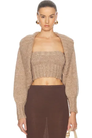 Cult Gaia Virginie Sweater Set in Beach Melange - Neutral. Size L (also in S).